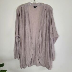 Express pleated shoulder cream gray women's size medium